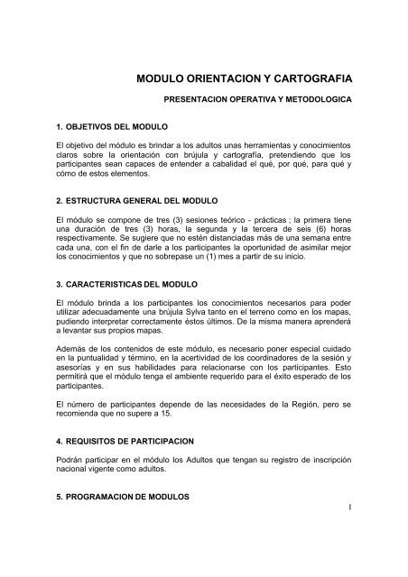 modulo orientacion y cartografia - Grupo Scout 73 Nabusimake