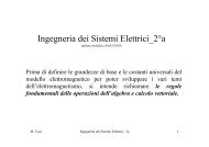 Calcolo Vettoriale I - Dipartimento di Ingegneria Elettrica ed Elettronica