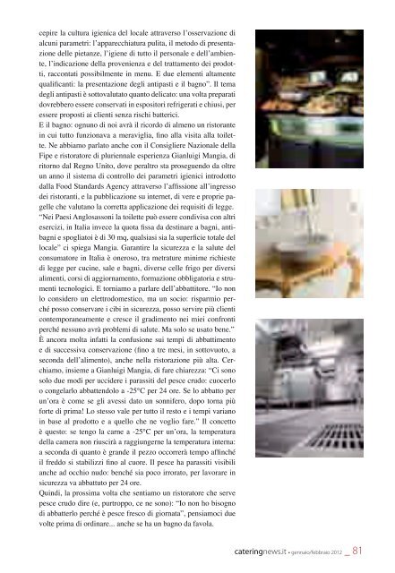 Nr. 1/2012 - Gennaio - Febbraio - 2012 - Ristorazione e Catering