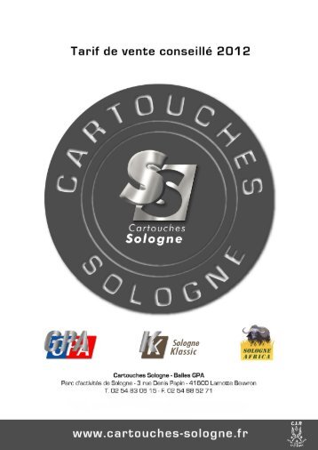 catalogue - Cartouches Sologne