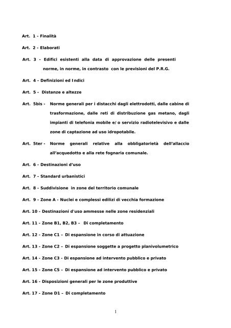 Norme Tecniche di Attuazione - Comune di Rottofreno