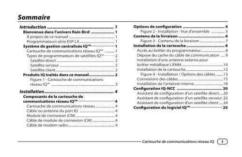 Cartouche de communications réseau IQTM (cartouche ... - Rain Bird