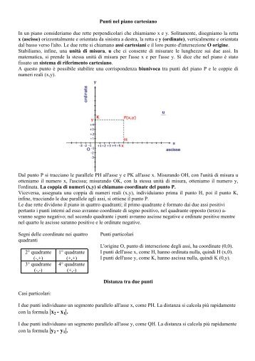 Punti nel piano cartesiano