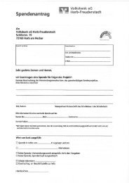 Spendenantrag als PDF zum Download - Volksbank eG Horb ...