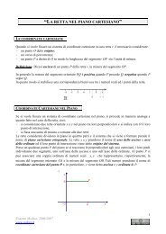 La retta nel piano cartesiano