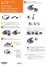 Epson Stylus® NX230 - Start Here