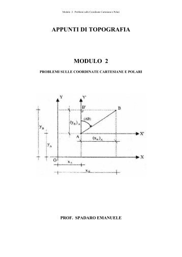 Modulo 2: Problemi sulle Coordinate Cartesiane e Polari - spadaro ...