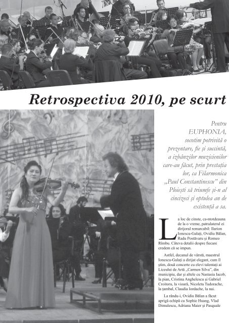 revista Euphonia - Filarmonica