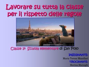 Lavorare su tutta la classe per il rispetto delle ... - USP di Piacenza