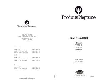 Valves d'arrêt - Produits Neptune