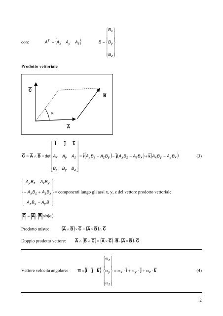 1 FORMULARIO DI CINEMATICA DEL PUNTO 1. CALCOLO ...