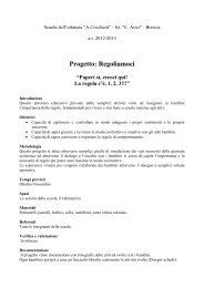 Progetto Regoliamoci - istituto cesare arici