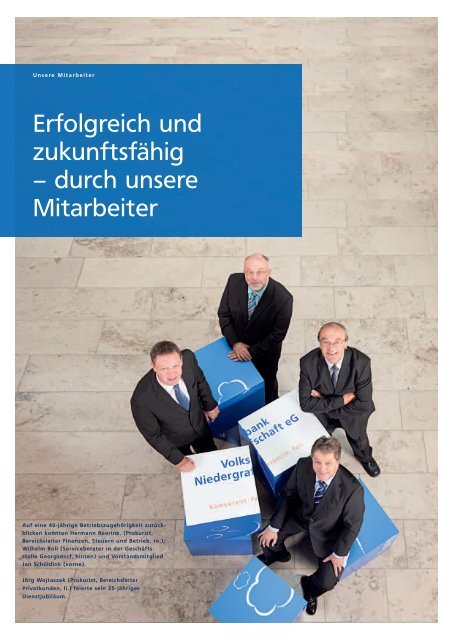 Jahresbericht 2011 - Volksbank Niedergrafschaft eG