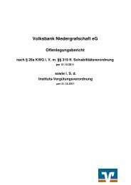 Offenlegungsbericht per 31.12.2011 - Volksbank Niedergrafschaft eG