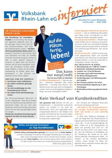 Voba informiert 03/2008 - Volksbank Rhein-Lahn eG