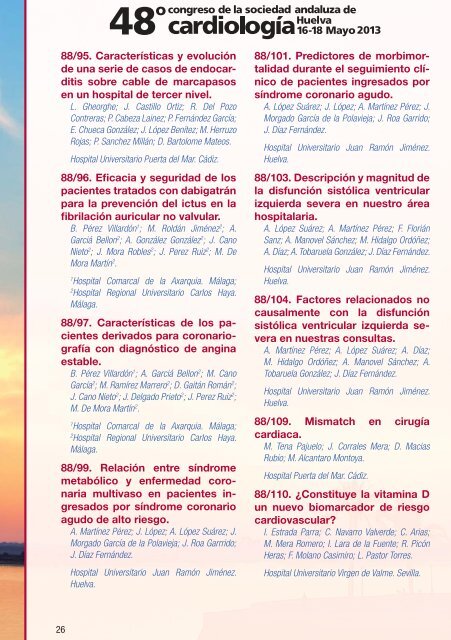 Programa - 48º Congreso de la Sociedad Andaluza de Cardiología