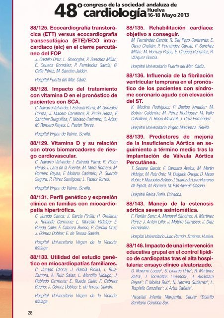 Programa - 48º Congreso de la Sociedad Andaluza de Cardiología