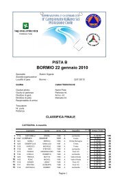 alpino gare pc pista b classifica finale - La Protezione Civile