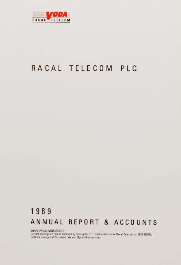 RACAL TELECOM PLC - Vodafone