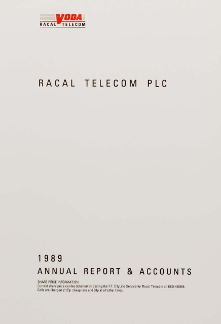 RACAL TELECOM PLC - Vodafone
