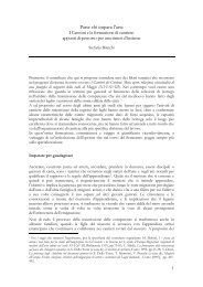 Stefania Bianchi - Accademia di architettura