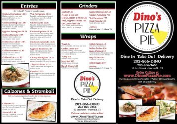 Download Menu PDF - Dino's Pizza Pie