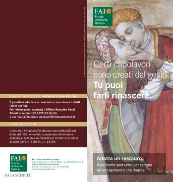 Scarica il PDF del pieghevole di presentazione - Fai