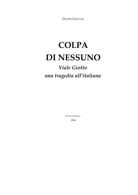 COLPA DI NESSUNO - Gli Amici della Domenica