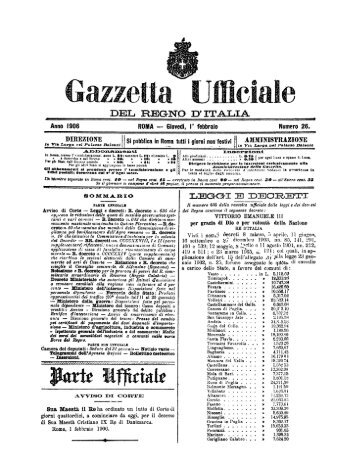 Regio Decreto - 28 dicembre 1900 - n.643 - Benvenuto su ...