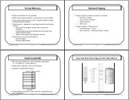 Virtual Memory Demand Paging Valid-Invalid Bit