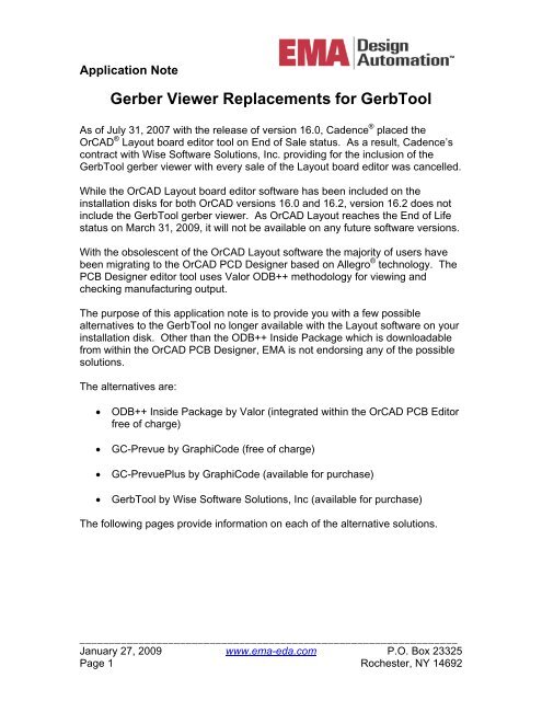 Gerber Viewer Replacements for GerbTool