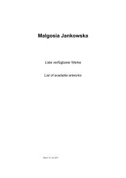 Malgosia Jankowska - wolfram voelcker fine art