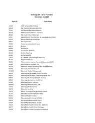 Pen Payer List Primary Eyecare Network