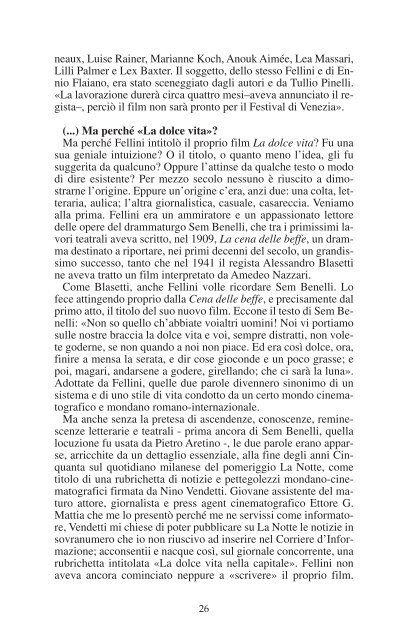 PDF - La dolce vita - minuto per minuto