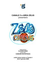 Presskit Zelig Circus 2006 - Claudio Bisio