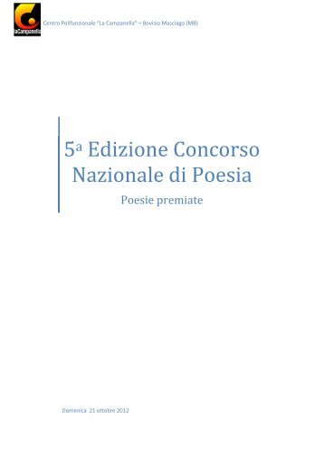 Poesie premiate - la nuova campanella