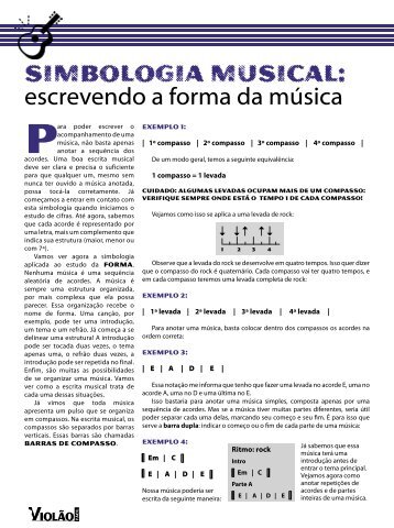 Simbologia musical: escrevendo a forma da música - Musicando