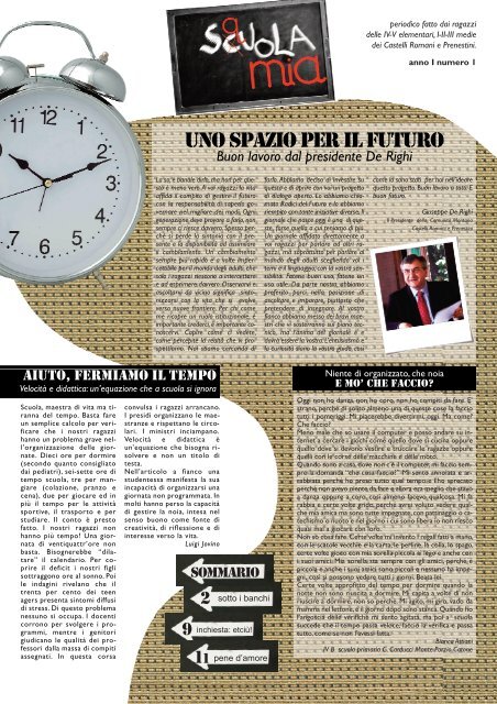 UNO SPAZIO PER IL FUTURO - il Refuso