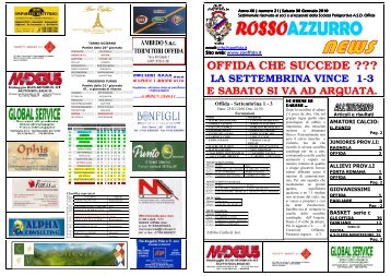 rossoazzurro news nr. 21 anno 2009_2010 - sp offida