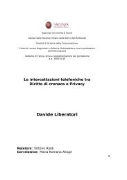 Le intercettazioni telefoniche tra Diritto di cronaca e Privacy - Aiart