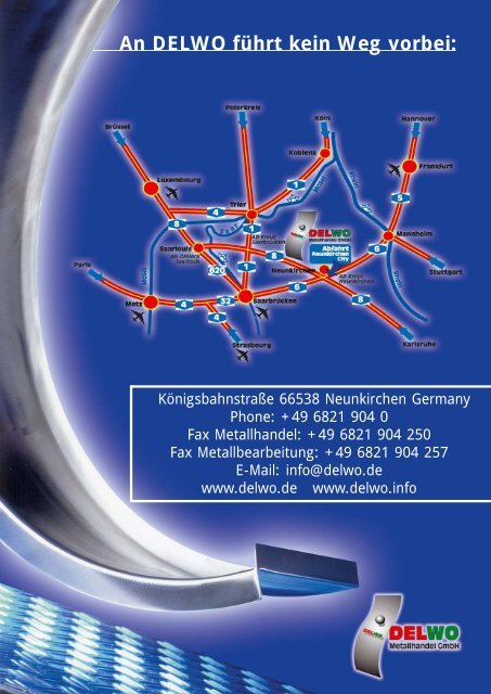 DELWOline Flyer - Kompetenz in Aluminium (Alu), Edelstahl und ...