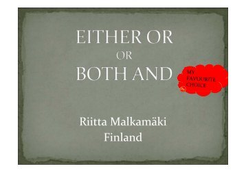 Riitta Malkamäki Finland - EANLPt