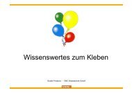 Wissenswertes zum Kleben - CMC Klebetechnik