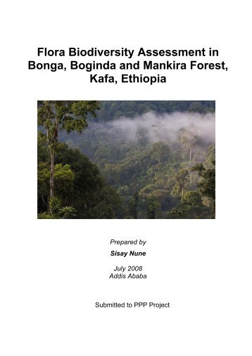 Flora Biodiversity Assessment in Bonga, Boginda and Mankira Forest