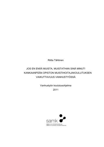 Opinnäytetyö Riitta Tähtinen.pdf - Naistari