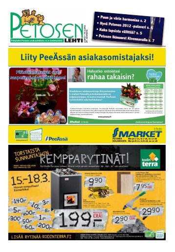 Liity PeeÄssän asiakasomistajaksi! - Petosen lehti - Pitkälahti ...