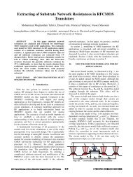 Extracting of substrate network resistances in RFCMOS transistors ...