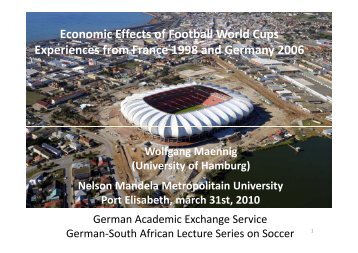 Prof Maennig Economic Effects of Football World Cups Experiences ...