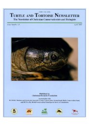 turtle and tortoise newsletter - Association du refuge des tortues