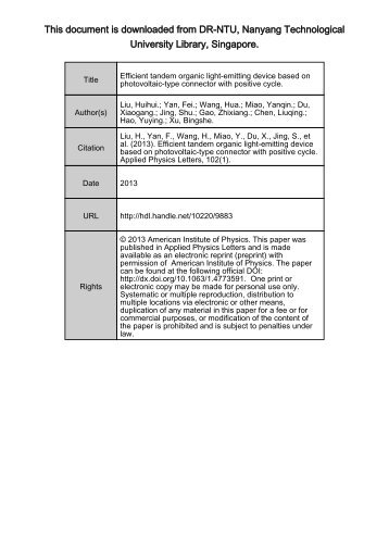 20. Efficient t ... light-emitting device.pdf - Nanyang Technological ...